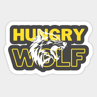 Hungry wolf Sticker